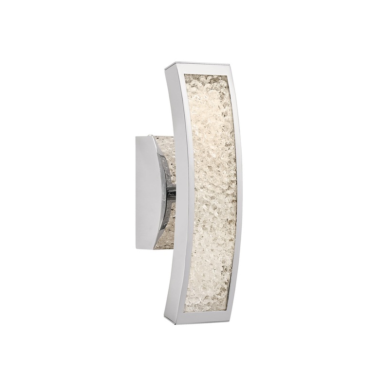 Kichler 83506 Crushed Ice LED Wall Sconce, Chrome (Discontinued)
