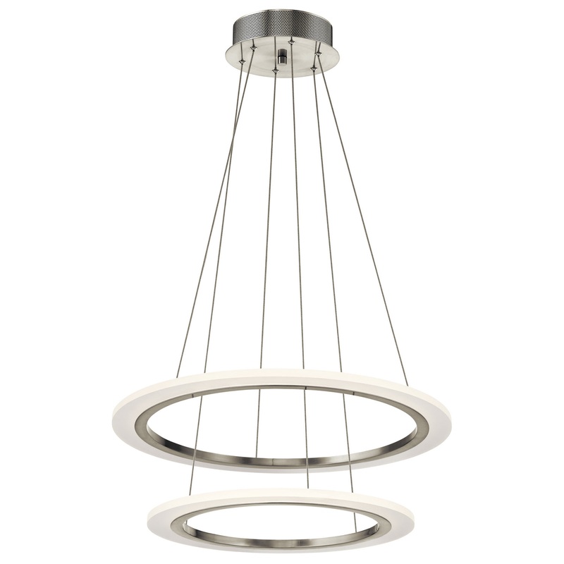 Kichler 83670 Hyvo LED Pendant, Brushed Nickel