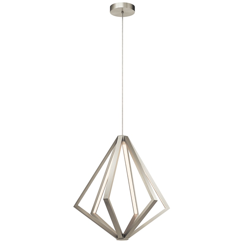 Kichler 83735 Everest LED Pendant, Satin Nickel (Discontinued)