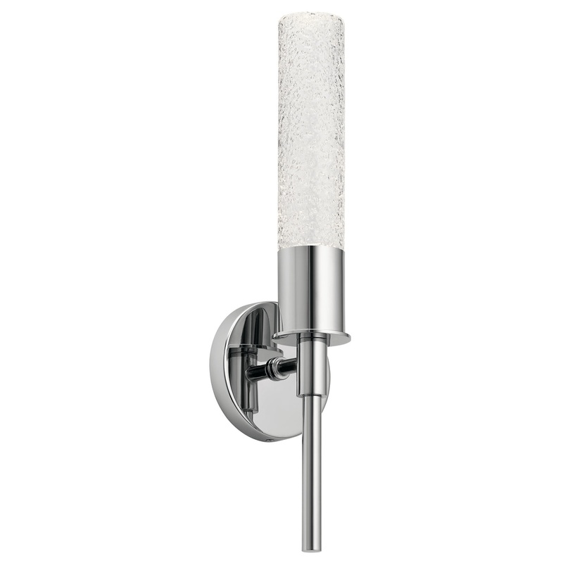 Kichler 83829 Glacial LED Wall Sconce, Chrome