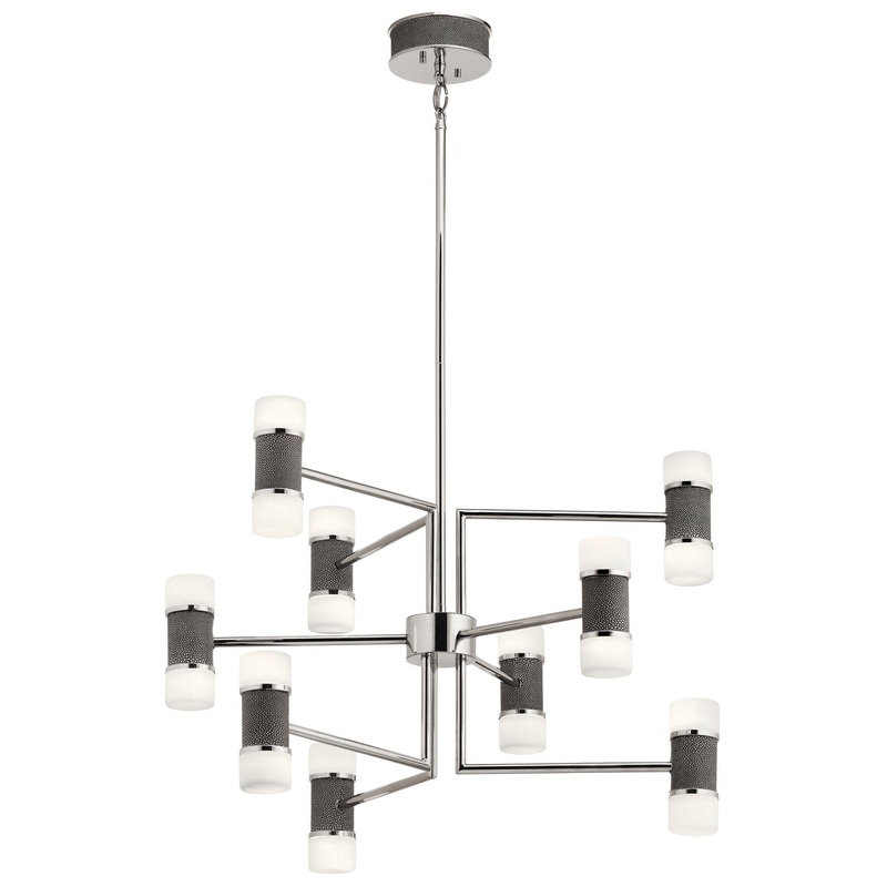 Kichler 84123 Vey LED Chandelier, Polished Nickel (Discontinued)