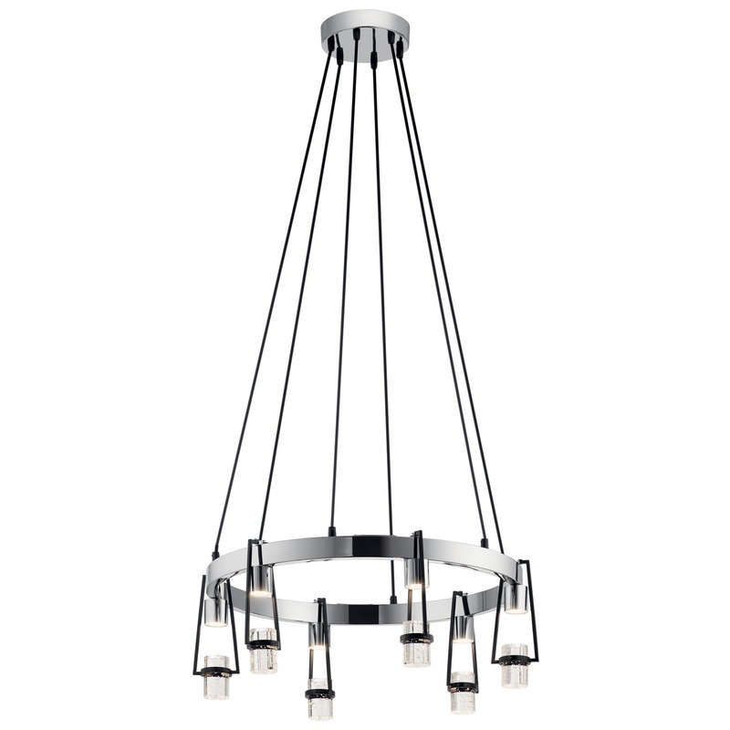 Kichler 84126 Ayse LED Chandelier, Matte Black