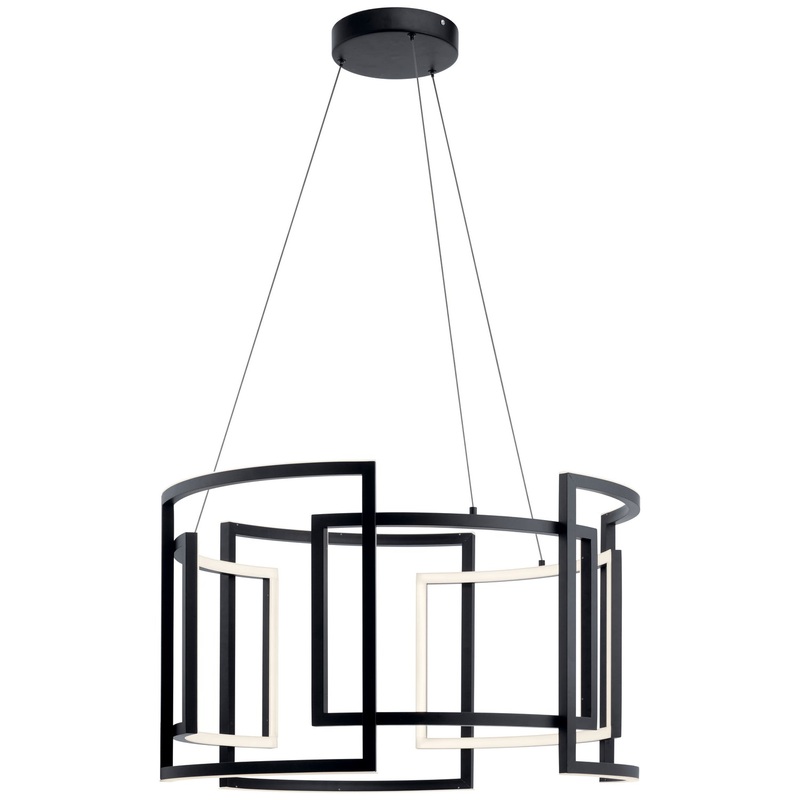 Kichler 84134 Melko LED Pendant, Black