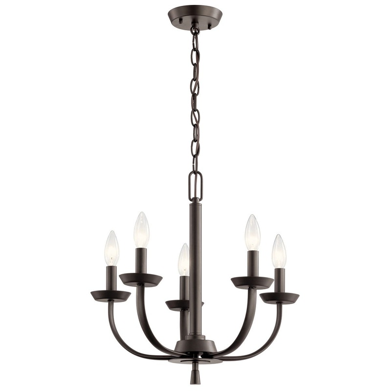 Kichler 52385OZ Kennewick Five Light Chandelier, Olde Bronze