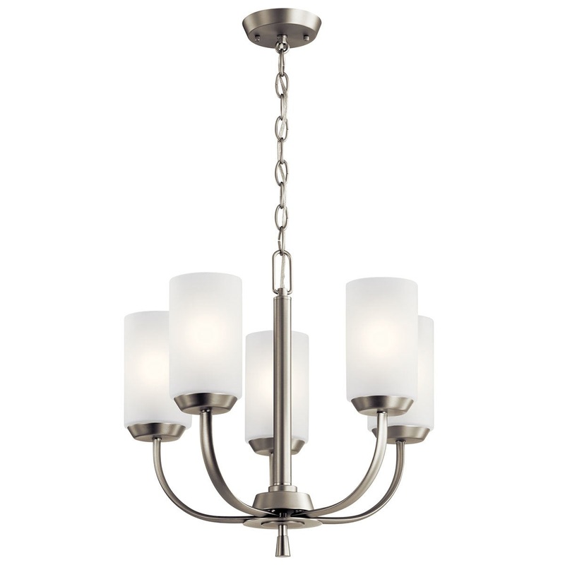 Kichler 52386NI Kennewick Five Light Chandelier, Brushed Nickel