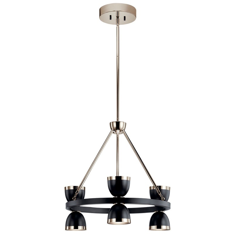 Kichler 52417BKLED Baland LED Chandelier, Black