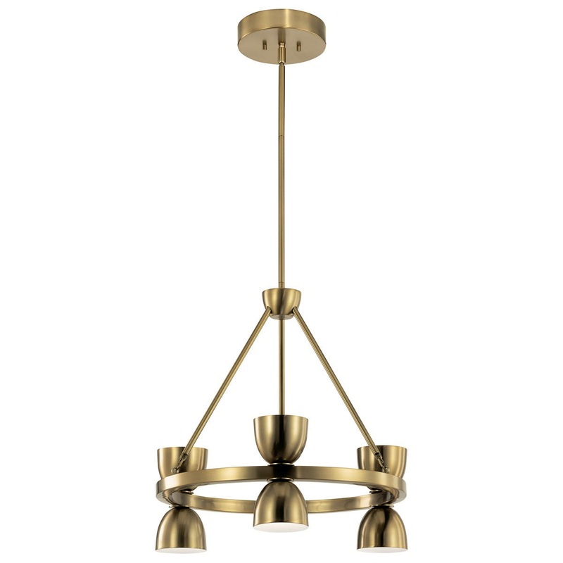 Kichler 52417BNBLED Baland LED Chandelier, Brushed Natural Brass