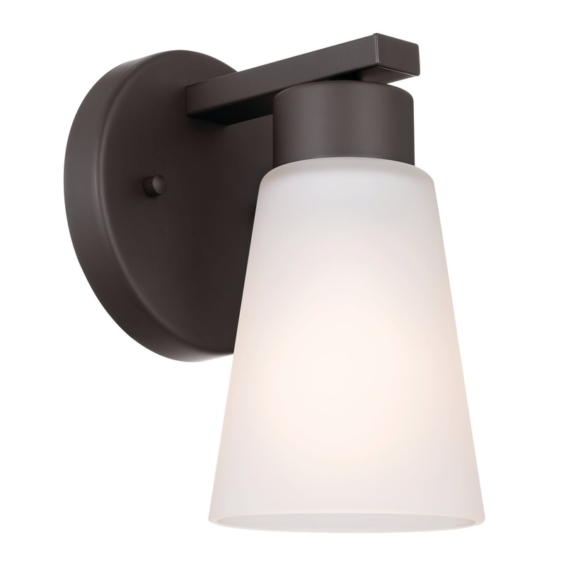 Kichler 52437OZ Stamos One Light Wall Sconce, Olde Bronze