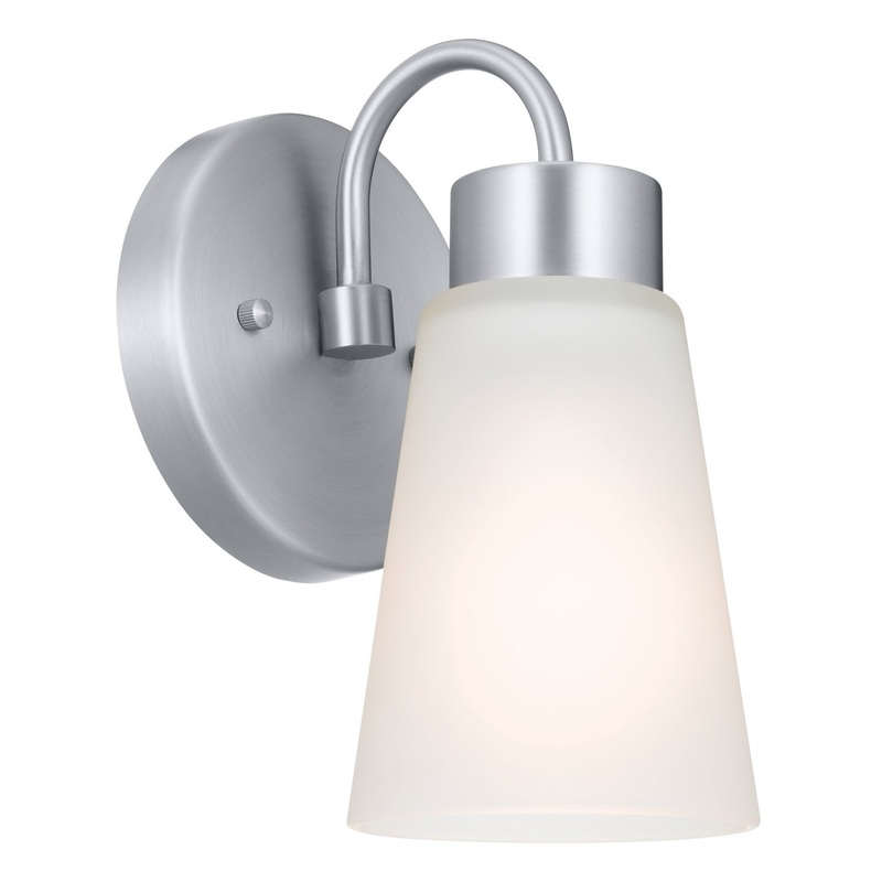 Kichler 52445NI Erma One Light Wall Sconce, Brushed Nickel