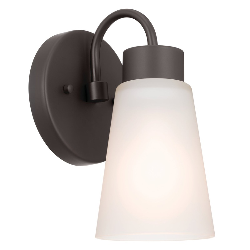 Kichler 52445OZ Erma One Light Wall Sconce, Olde Bronze