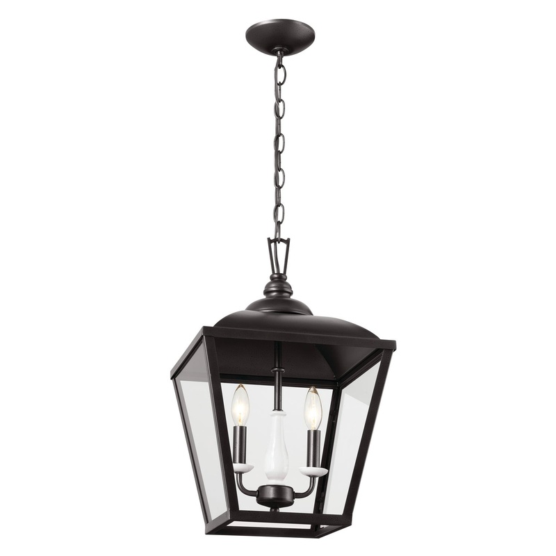 Kichler 52474AVI Dame Two Light Pendant, Anvil Iron