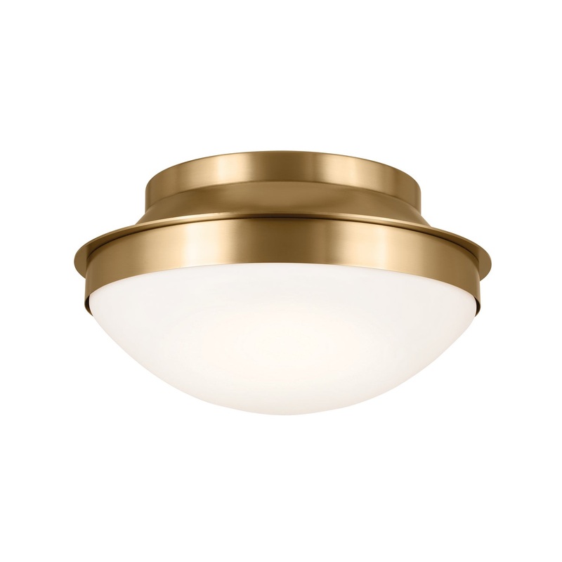 Kichler 52544BNB Bretta Two Light Flush Mount, Brushed Natural Brass