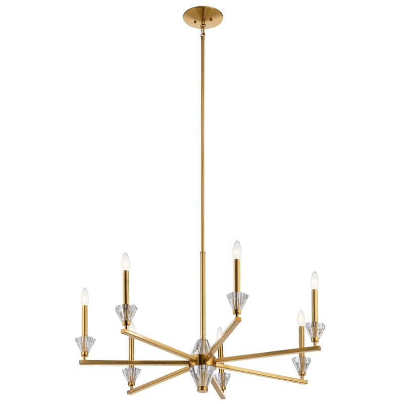 Kichler 52002FXG Calyssa Seven Light Chandelier, Fox Gold (Discontinued)