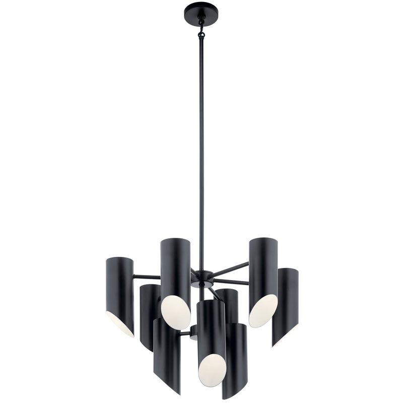 Kichler 52162BK Trentino Nine Light Chandelier, Black