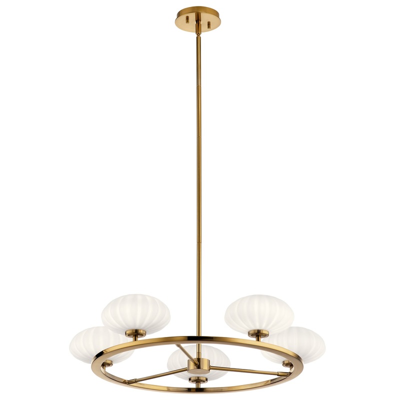 Kichler 52223FXG Pim Six Light Chandelier, Fox Gold