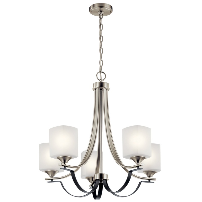Kichler 52276NI Tula Five Light Chandelier, Brushed Nickel (Discontinued)