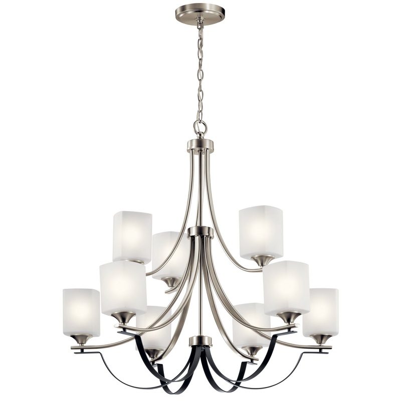 Kichler 52277NI Tula Nine Light Chandelier, Brushed Nickel (Discontinued)