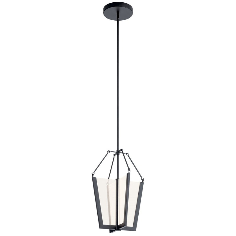Kichler 52291BKLED Calters LED Pendant, Black