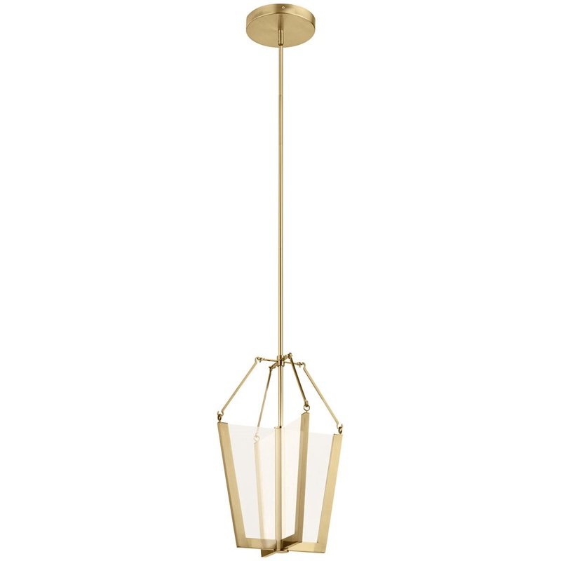 Kichler 52291CGLED Calters LED Pendant, Champagne Gold