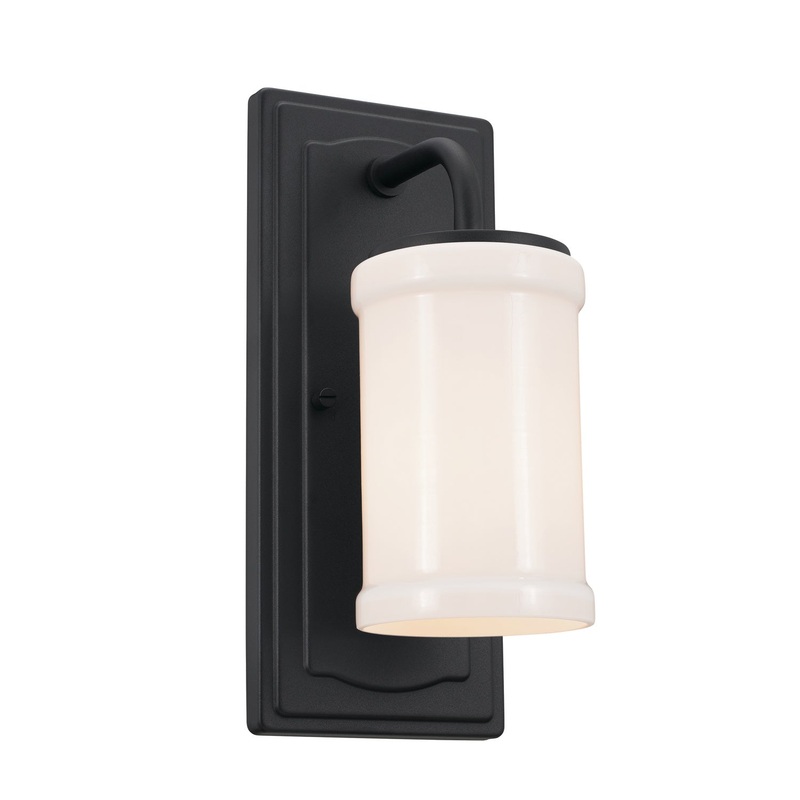Kichler 52454BKT Vetivene One Light Wall Sconce, Textured Black