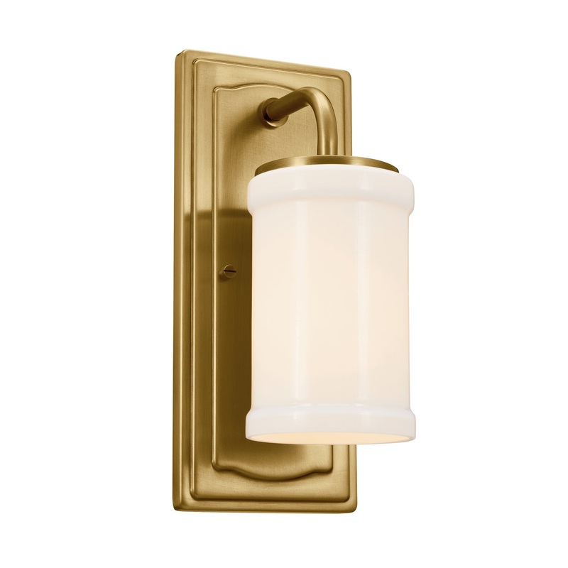 Kichler 52454NBR Vetivene One Light Wall Sconce, Natural Brass
