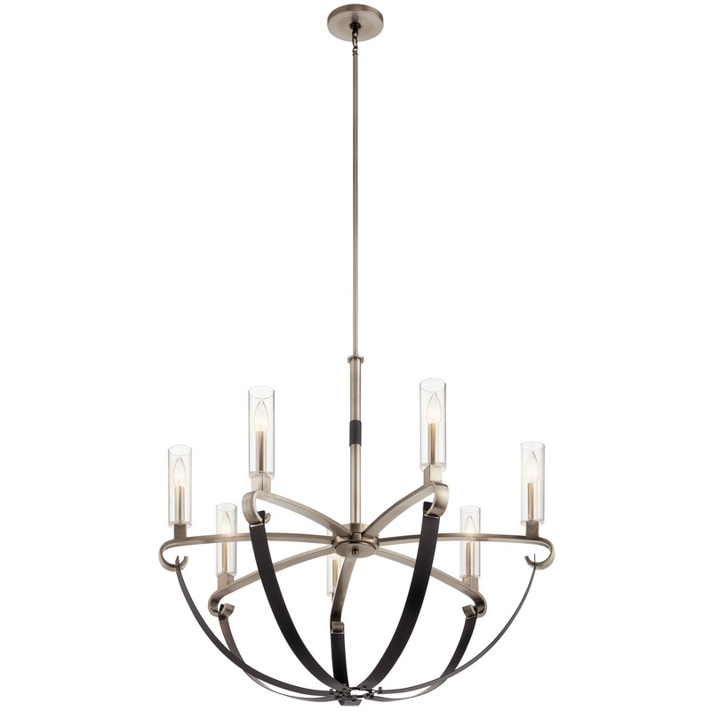 Kichler 52016CLP Artem Seven Light Chandelier, Classic Pewter (Discontinued)
