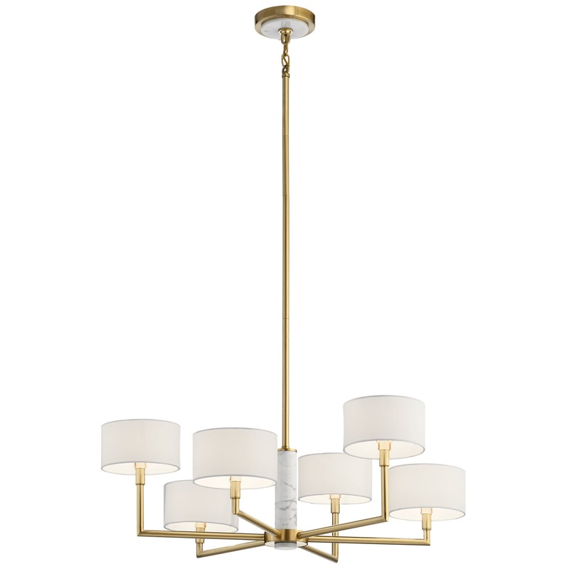 Kichler 52052CG Laurent Six Light Chandelier, Champagne Gold (Discontinued)
