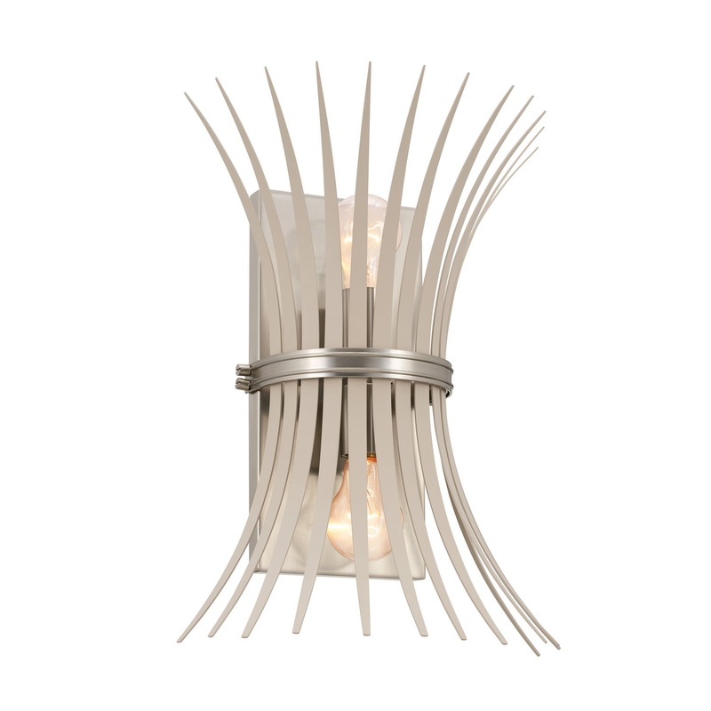 Kichler 52461NI Baile Two Light Wall Sconce, Brushed Nickel