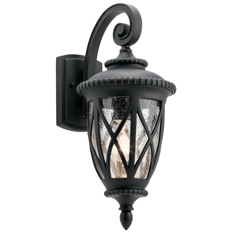 Kichler 49847BKT Admirals Cove One Light Outdoor Wall Mount, Textured Black (Discontinued)