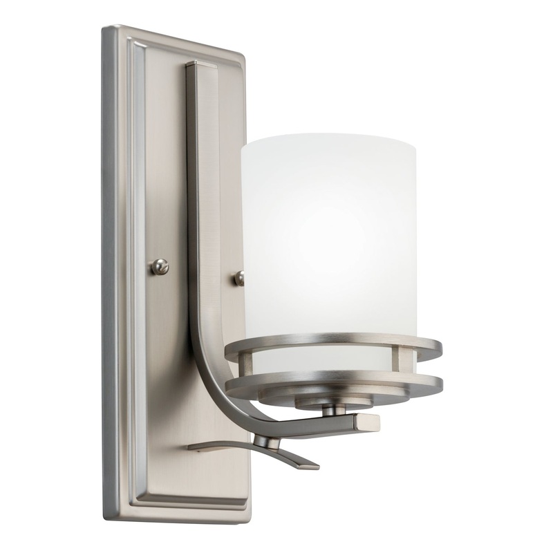 Kichler 5076NI Hendrik One Light Wall Sconce, Brushed Nickel